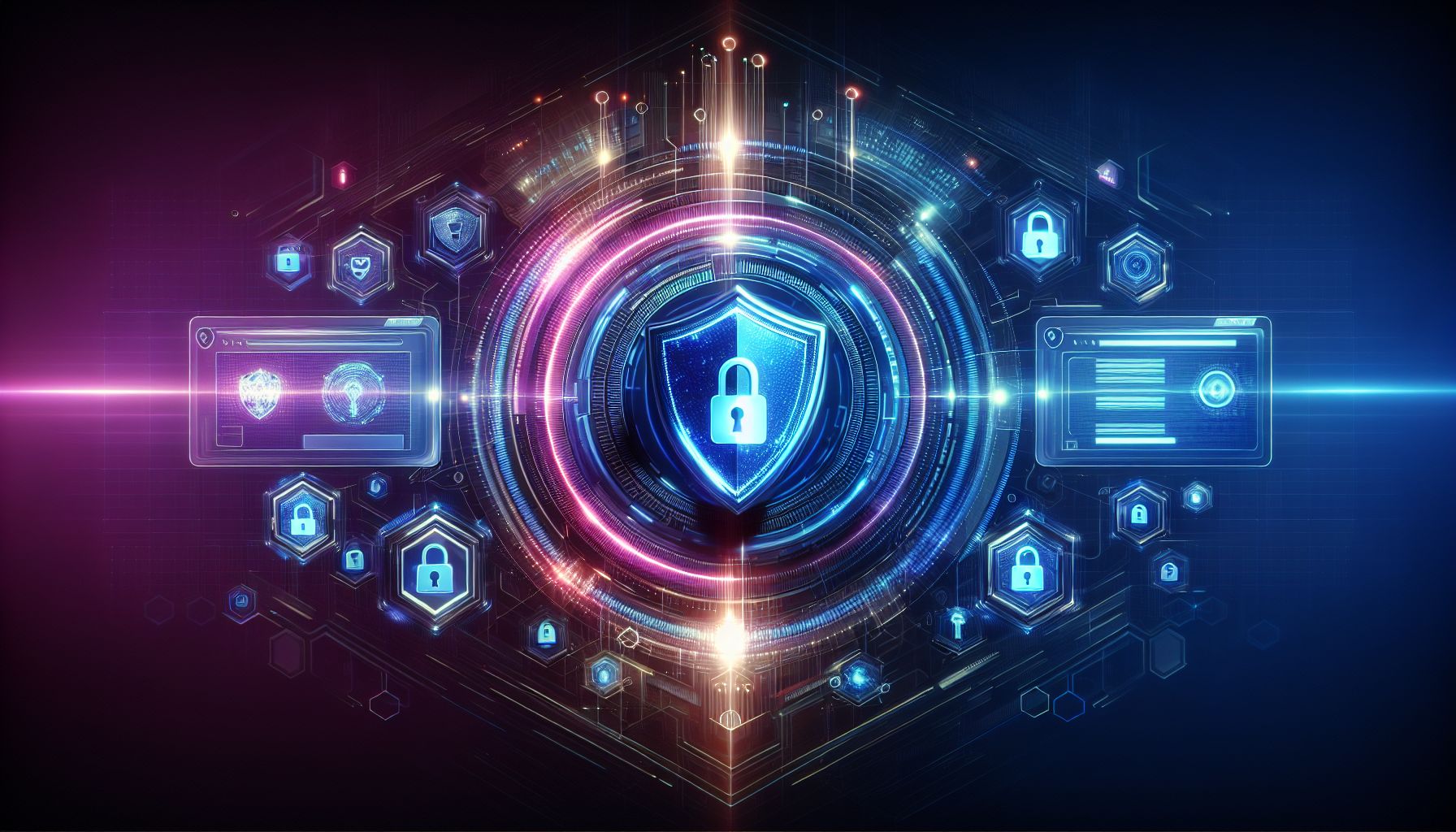 Secure online gaming dashboard on CV999 with privacy and protection features visible